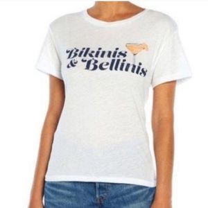 NWT Wildfox White Bikinis & Bellinis T Shirt Small